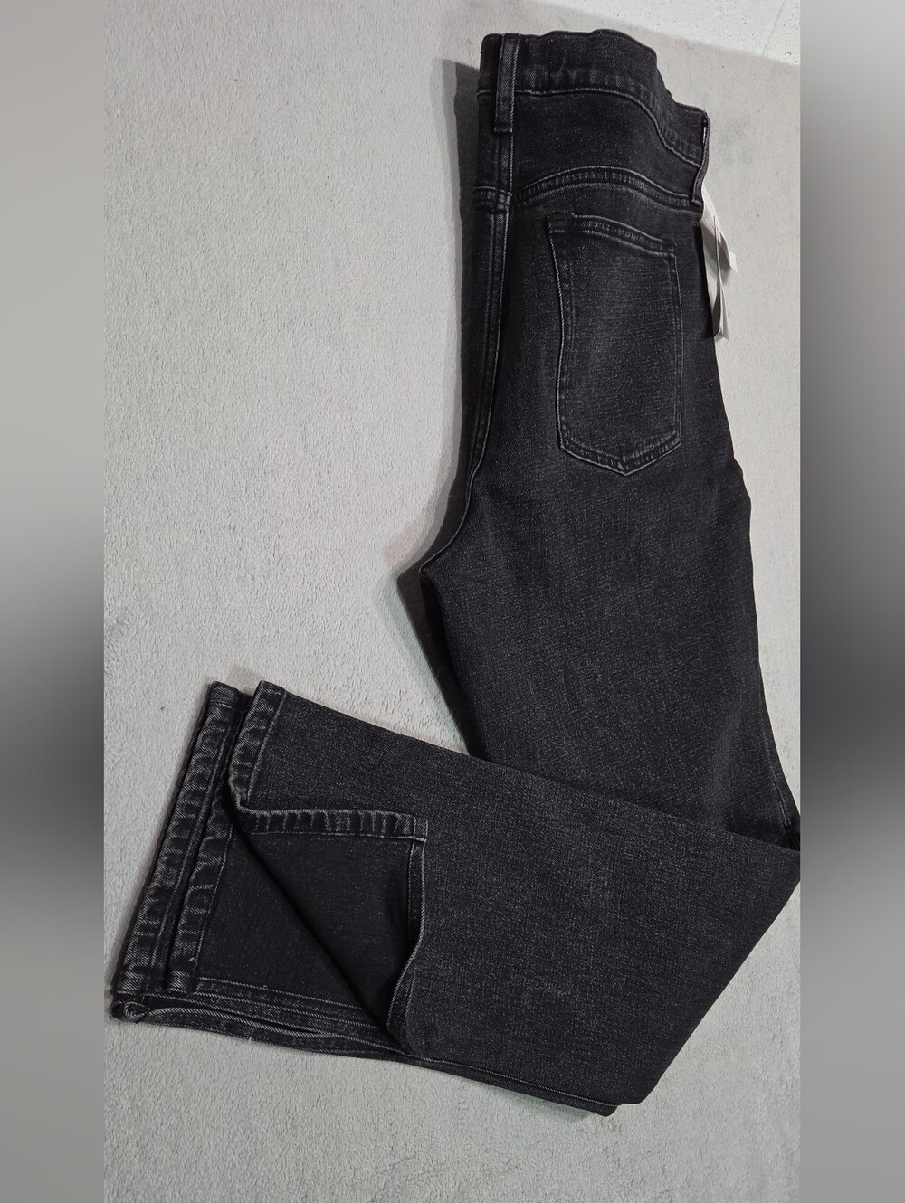 ​NWT Abercrombie & Fitch High Rise Skinny Jeans Split Hem Bottom Size 33 / 16